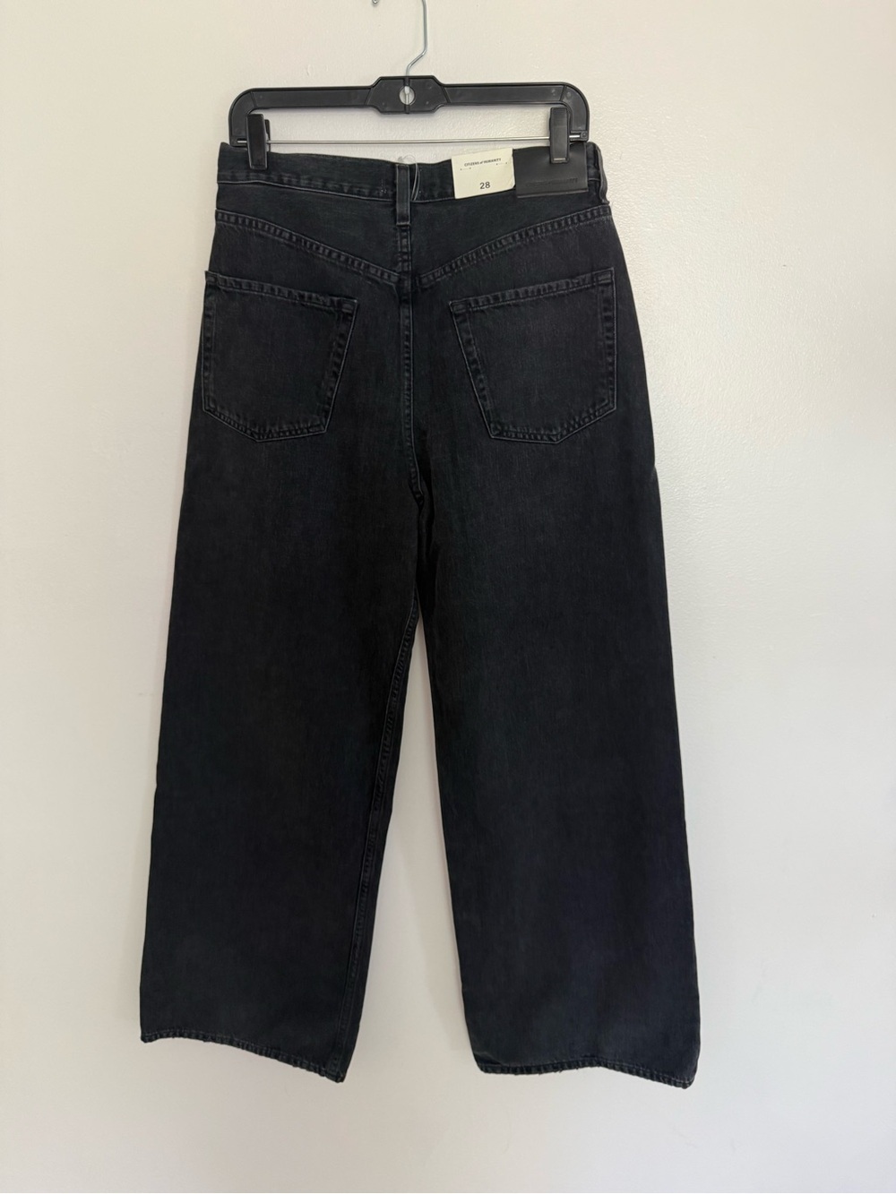 NWT Citizens Of Humanity Jeans Maritzy Trouser Pleated in Prophecy Black - Picture 11 of 13